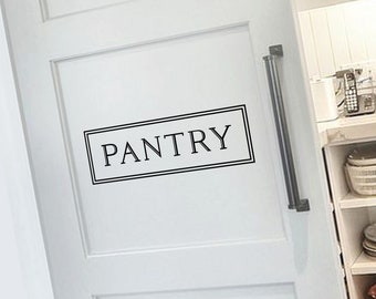 PANTRY | Removable Vinyl Glass Door Decal Sticker Transfer | As seen on Mrs Hinch Home | 24 colours available
