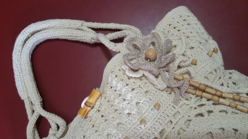 made in France tote bag bohemian Bag TRENDY nature for this summer woman/'s hook bag Hand made perfect for the beach or city. gift