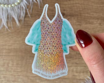 Gold Pop Star Dress Sticker