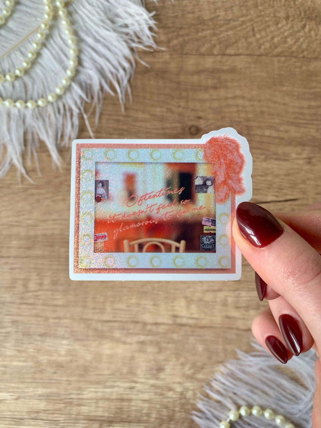 Backstage Mirror Sticker - Etsy