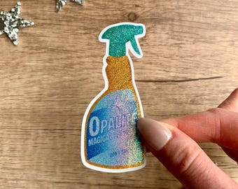 Pegatina para botella de spray Opalite