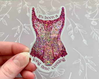 Pink Eras Glitter Bodysuit Tour Sticker