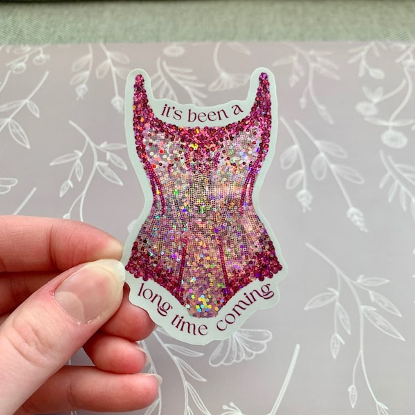 Pink Eras Glitter Bodysuit Tour Sticker