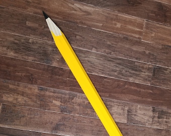 5 Foot Handcrafted Giant Pencil Wall Art Teacher Classroom - Etsy