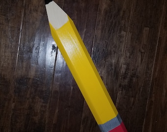 3 Foot Giant Pencil Wall Art, Classroom Decor. Includes up to 10 ...