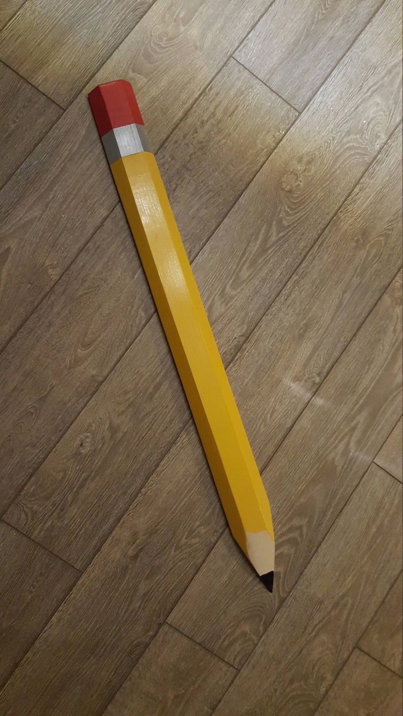 3 foot giant pencil wall art classroom decor Etsy
