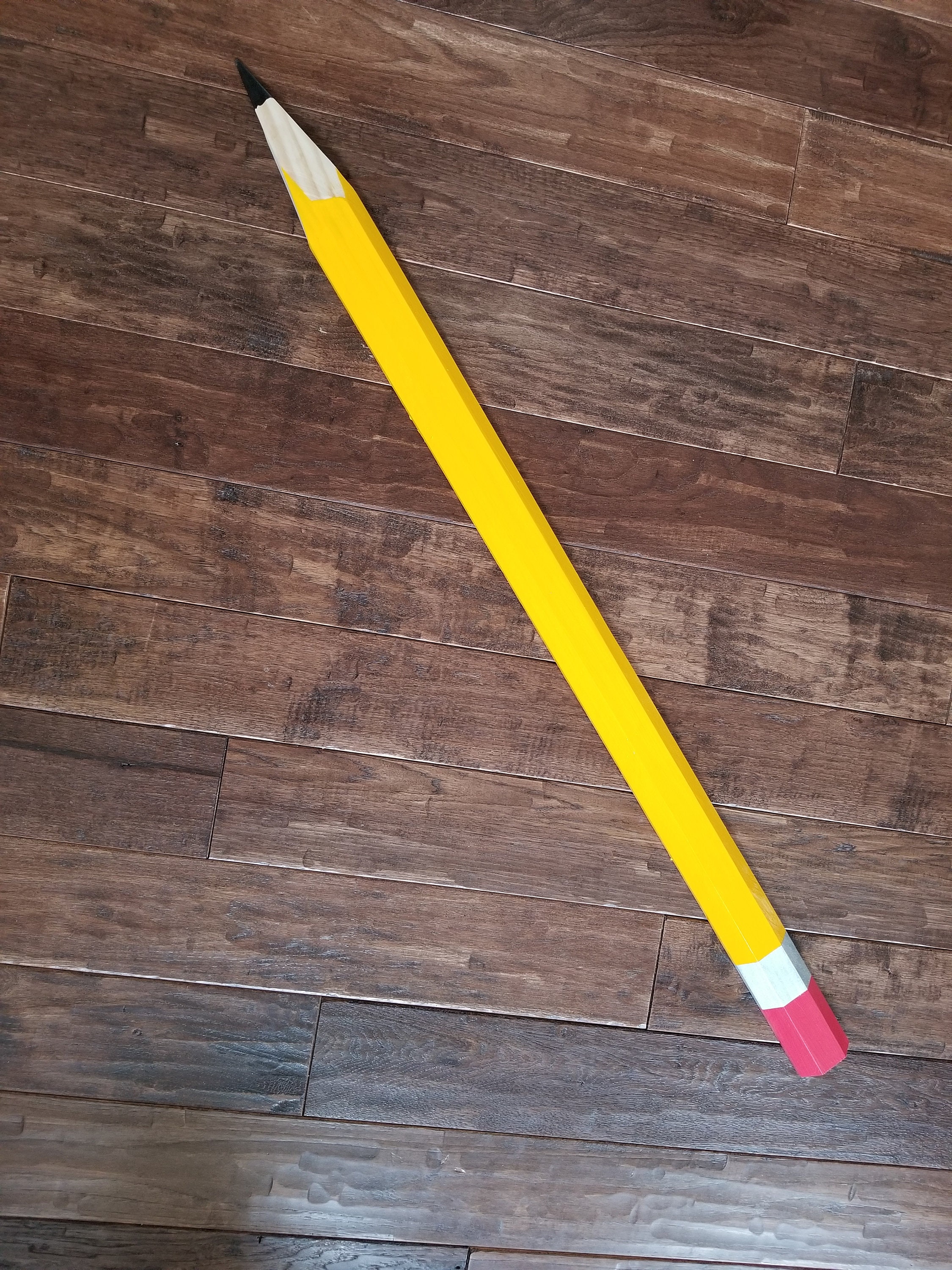 SLIM LINE 4 Foot Handcrafted Giant Pencil, Wall Art, Teacher, Classroom ...