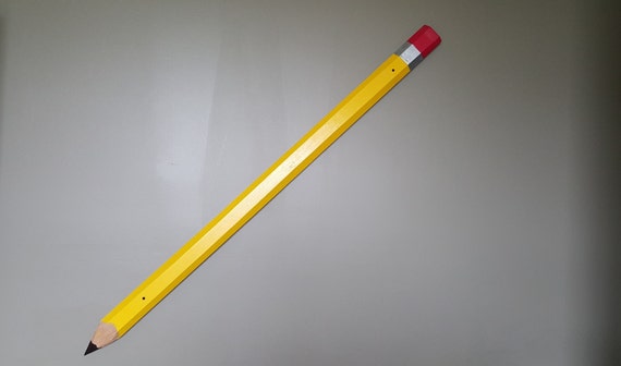 4 foot Handcrafted Giant Pencil, Now with 15 free letters