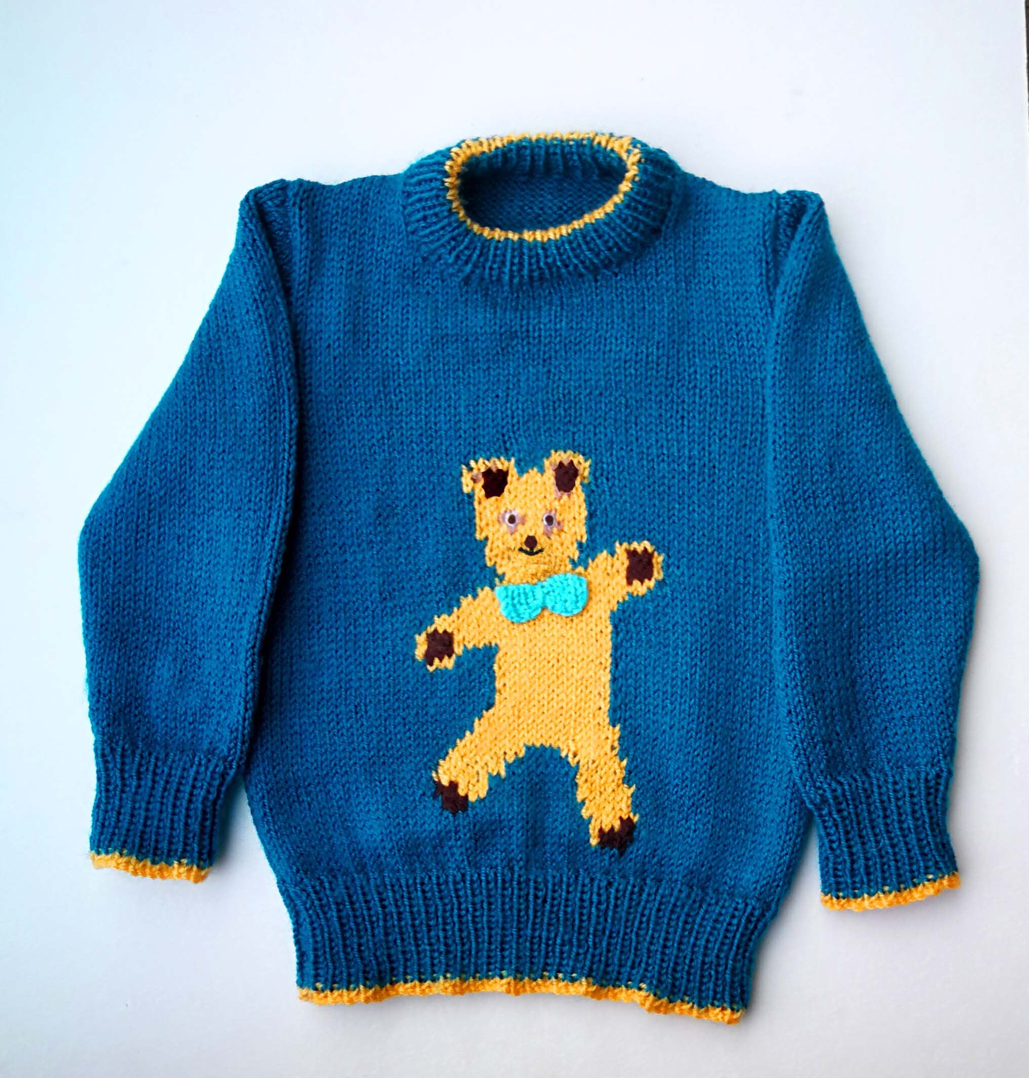 PDF Download - Two Children's Dancing Bear Motif Sweater English ...