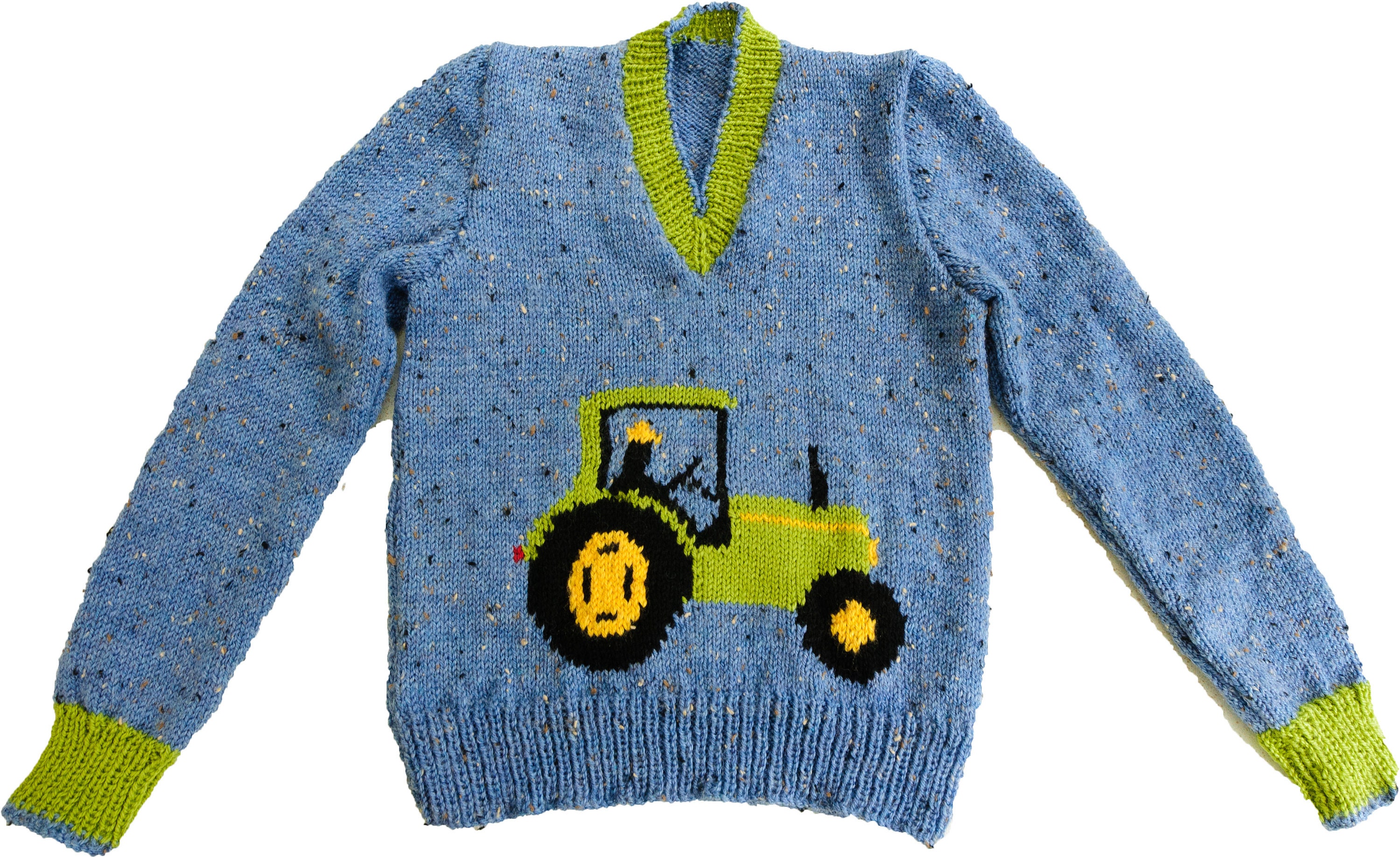 Children's John Deere Tractor Motif sweater knitting Etsy