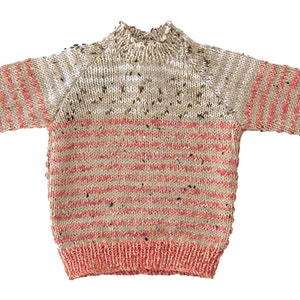 PDF download Rufty Tufty Toddler's sweaters knitting pattern & cap sizes: 18 to 22 inch chest Children's with button opening image 8