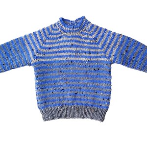PDF download Rufty Tufty Toddler's sweaters knitting pattern & cap sizes: 18 to 22 inch chest Children's with button opening image 6