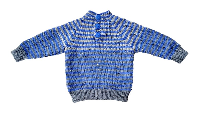 PDF download Rufty Tufty Toddler's sweaters knitting pattern & cap sizes: 18 to 22 inch chest Children's with button opening image 5