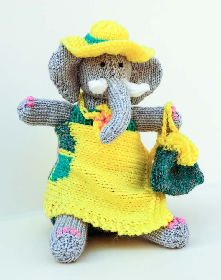 Cute Toys to Knit PDF Knitting Pattern Monkey and Elephant Etsy UK