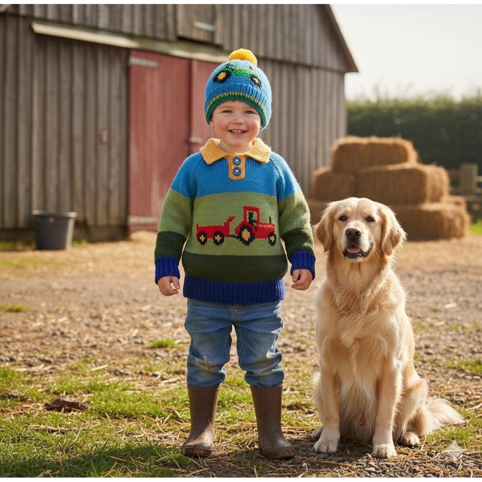 Tractor & Trailer Sweater Knitting Pattern - English PDF Download ...