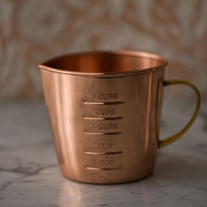 Copper Liquid Measuring Cup | 4 Cup