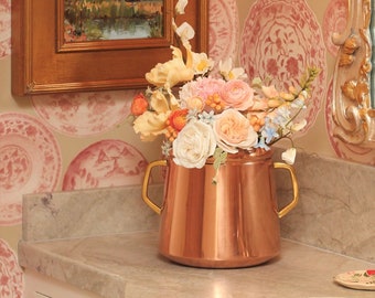 Copper Planter - Flower Vase - Copper Vase - Centerpiece - Flower Holder - Vintage Copper - Flower Arrangements - Planter