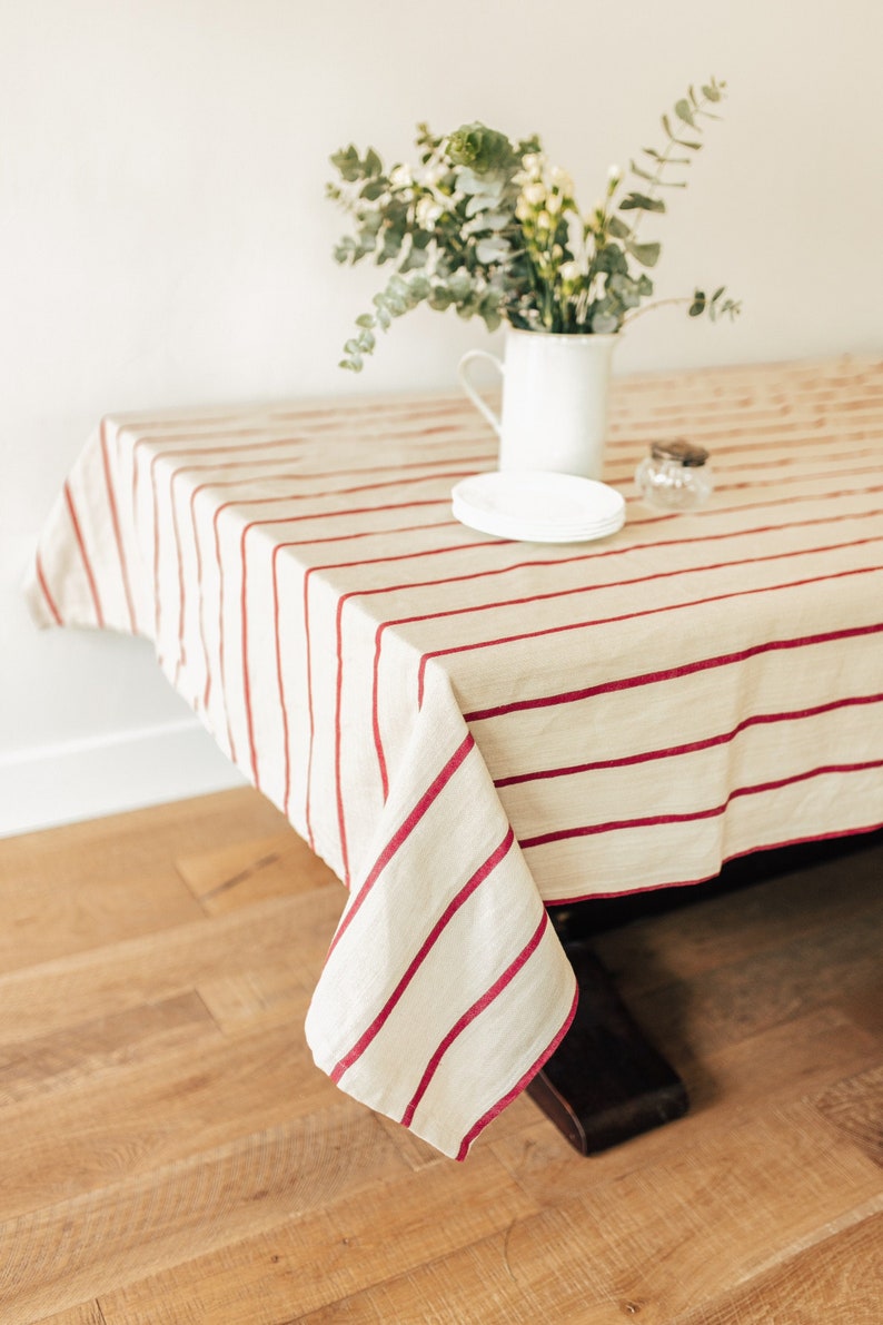 TheGalleyAndFenShop Cotton Tablecloth - Thumbnail 3