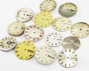Steampunk ladies watch faces for crafts assemblage supply diy altered art industrial style cheap watch findings supplies unique watch faces