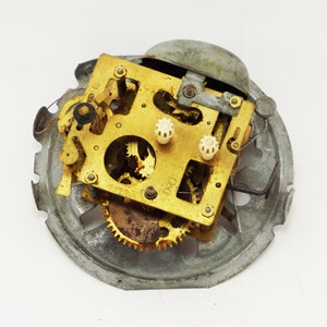 movement clock parts alarm clock repair brass mechanism clock gears brass broken clock steampunk parts clock balance clockworks parts metal image 5