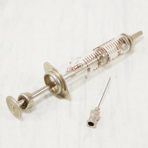 Antike Medizinische Glasspritze Medizinisches Spritzgerat Etsy