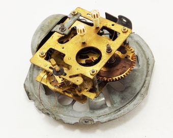 movement clock parts alarm clock repair brass mechanism clock gears brass broken clock steampunk parts clock balance clockworks parts metal