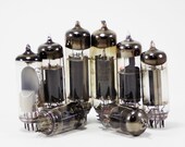 Glass lamp radio parts vacuum tubes electronic number found art mixed media time machine steampunk fashion audio tubes industial jewelry