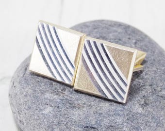 Anniversary gift fathers day gift vintage cufflinks celtic jewelry men gold cufflinks unisex cufflinks picture cufflinks elegant cufflinks
