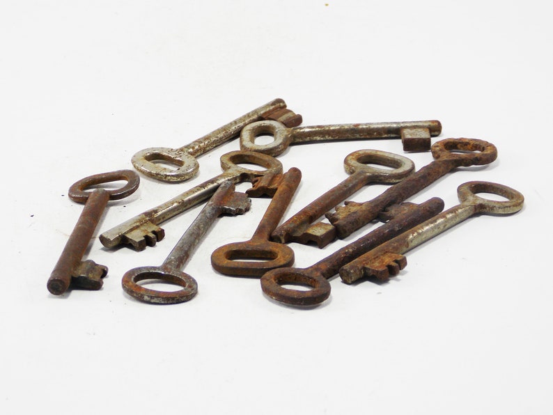 Large keys rare skeleton keys vintage keys for crafting supply Etsy