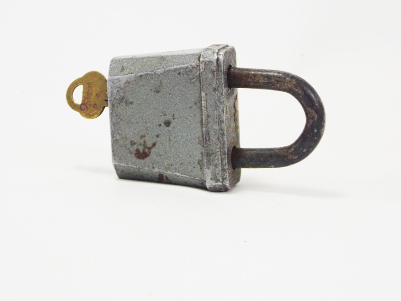 padlock and key metal padlock without key love lock collectible padlock brass key wedding lock steampunk decor farmhouse style padlock door