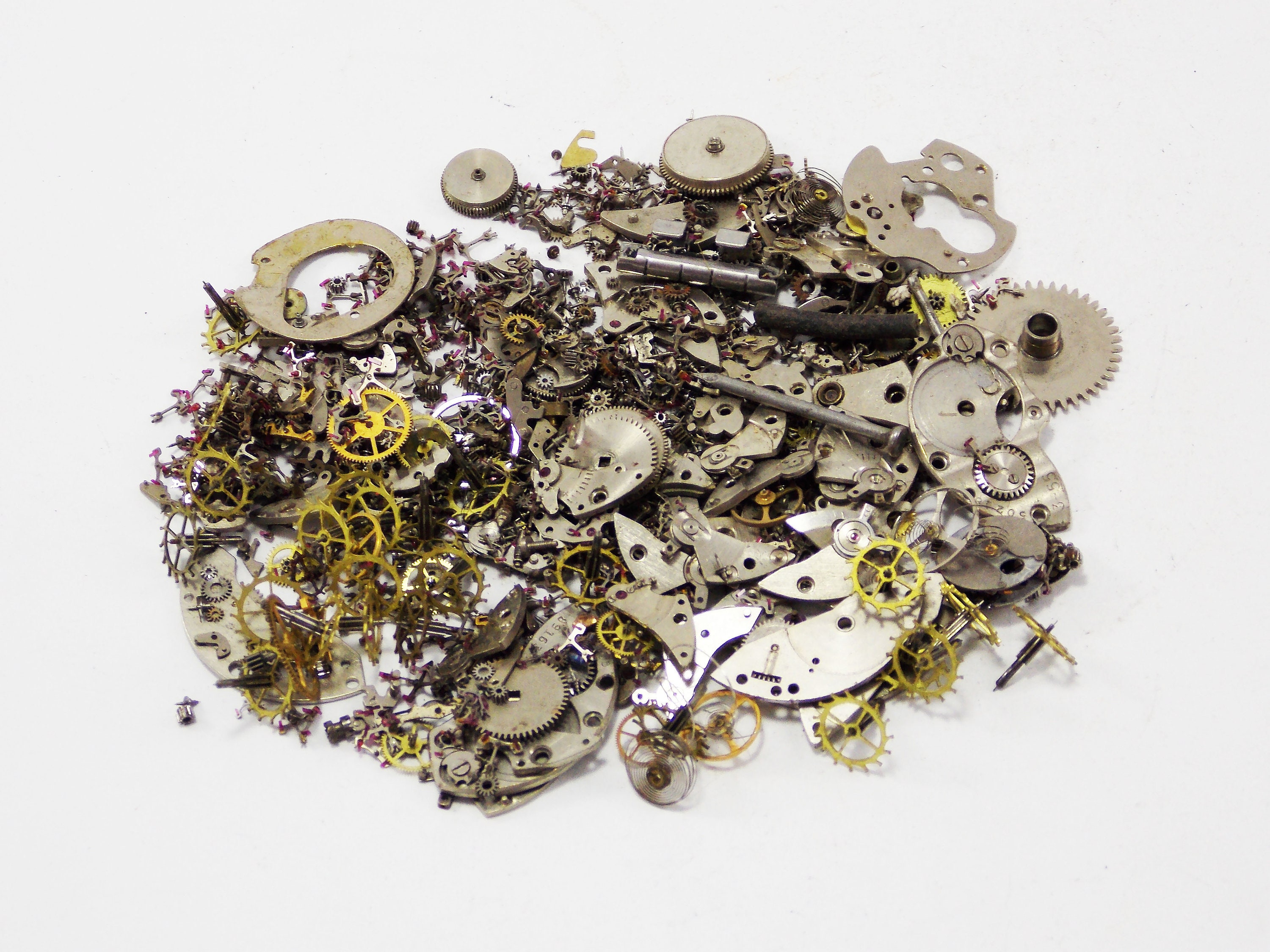 Watch components movement watch parts watch gears metal parts Etsy