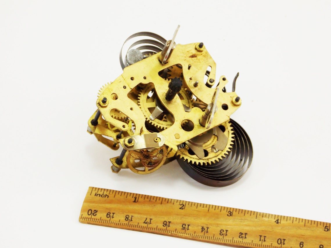 Brass Mechanism Clock Parts Gears Brass Clock Balance Alarm Clock ...