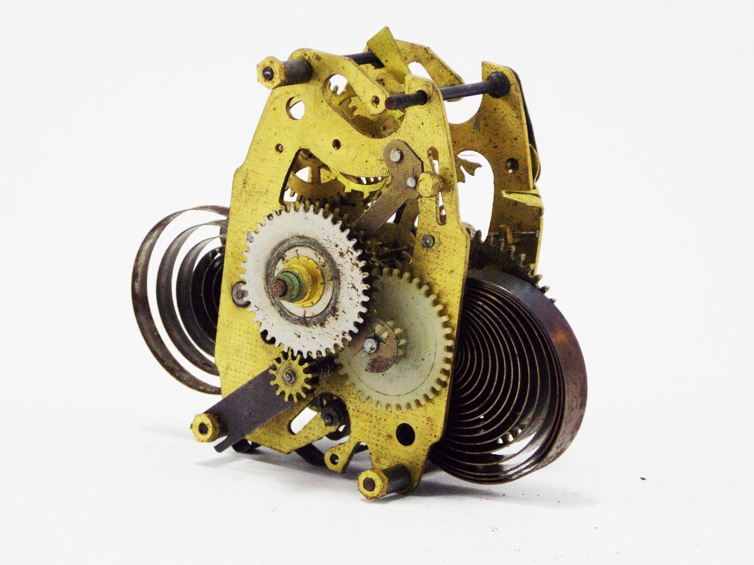 Movement Clock Repair Mechanism Clock Parts Clock Gears Brass Plate ...