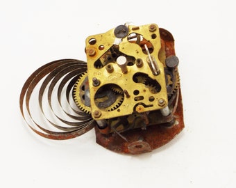 clock repair clock parts movement clock gears watch parts steampunk parts brass mechanism clock pieces alarm clock balance jewelry findings