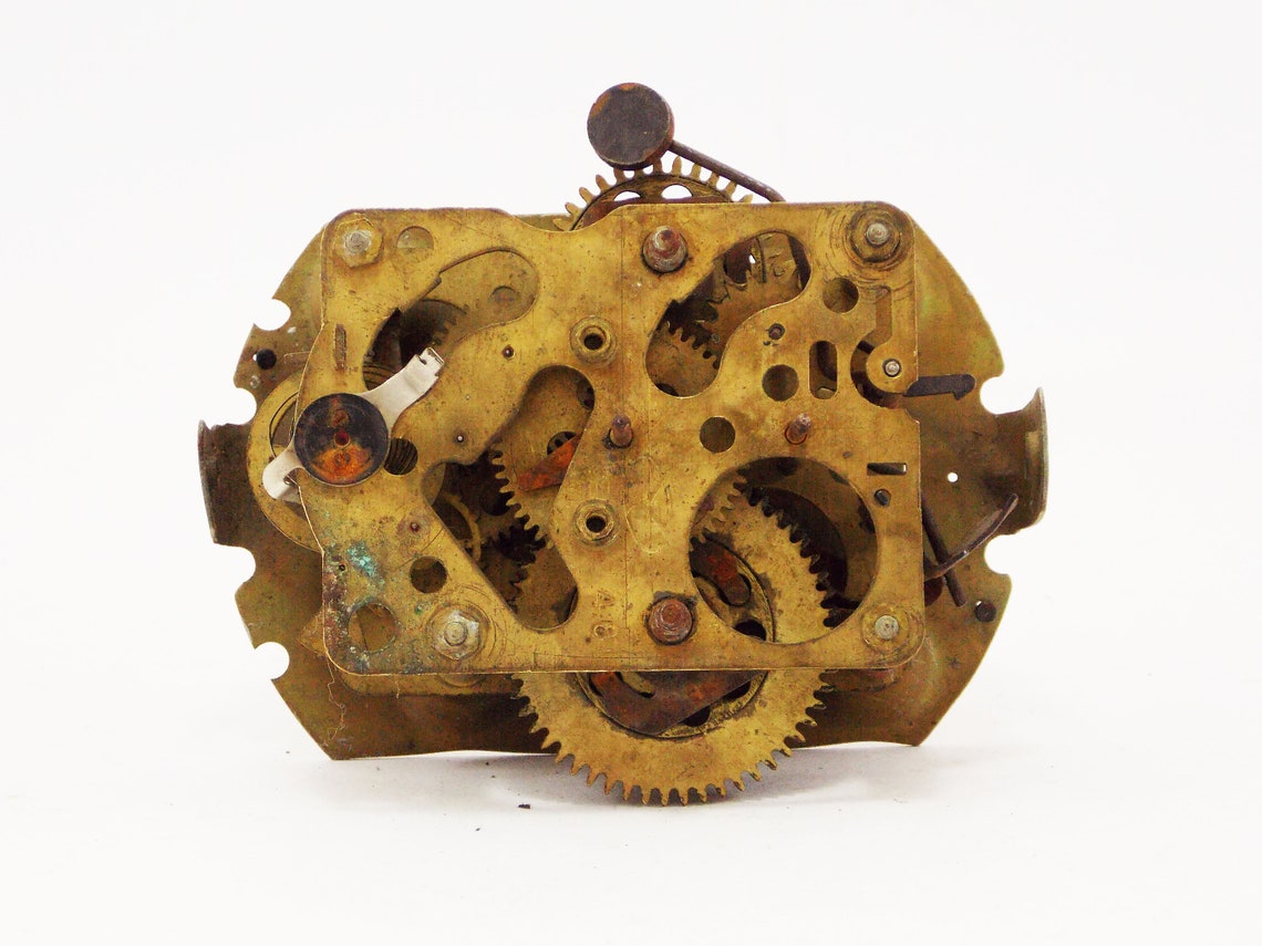 Clock parts brass mechanism clock gears movement clock repair Etsy