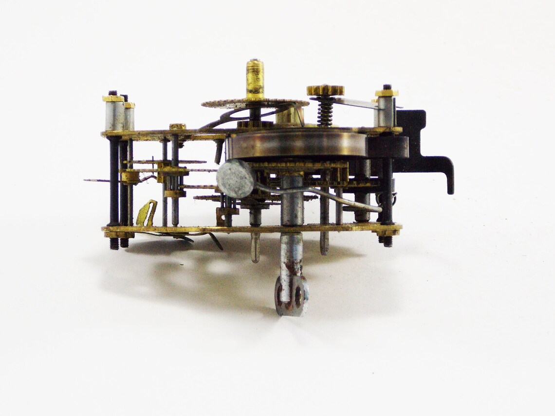 Mechanical clock parts brass mechanism alarm clock repair Etsy