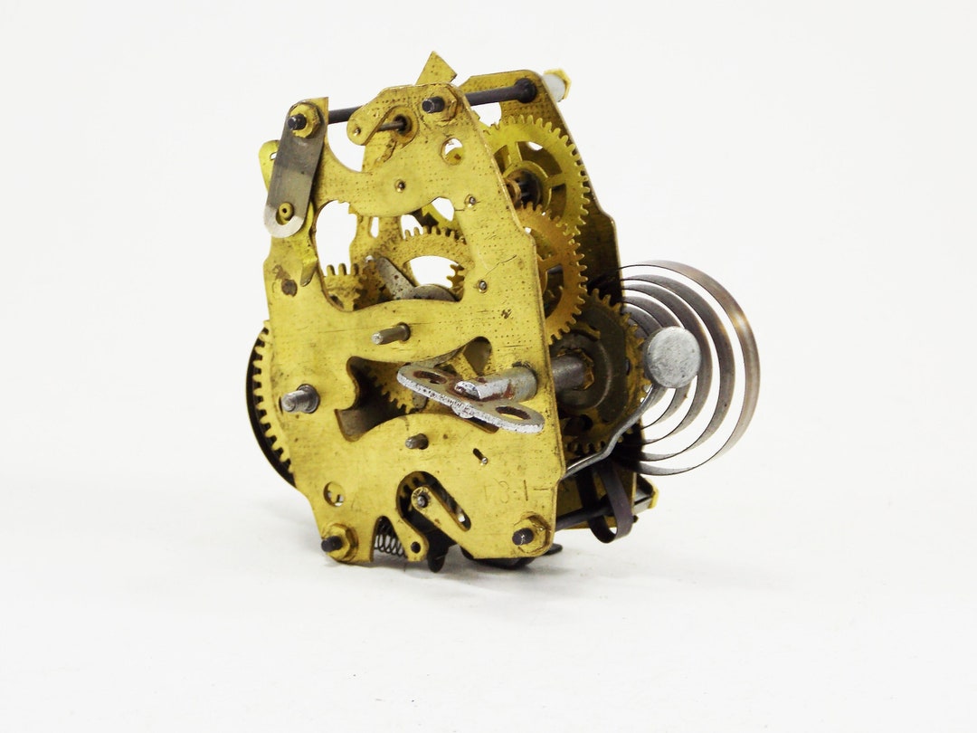 Mechanical Clock Parts Brass Mechanism Alarm Clock Repair Steampunk