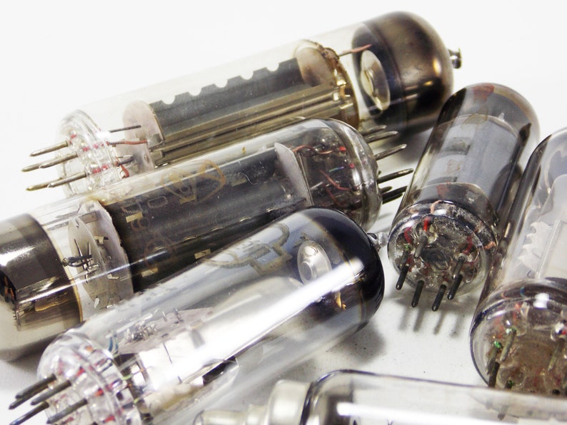 Vintage electronics Radio Lamp decor Electrical Parts glass Etsy