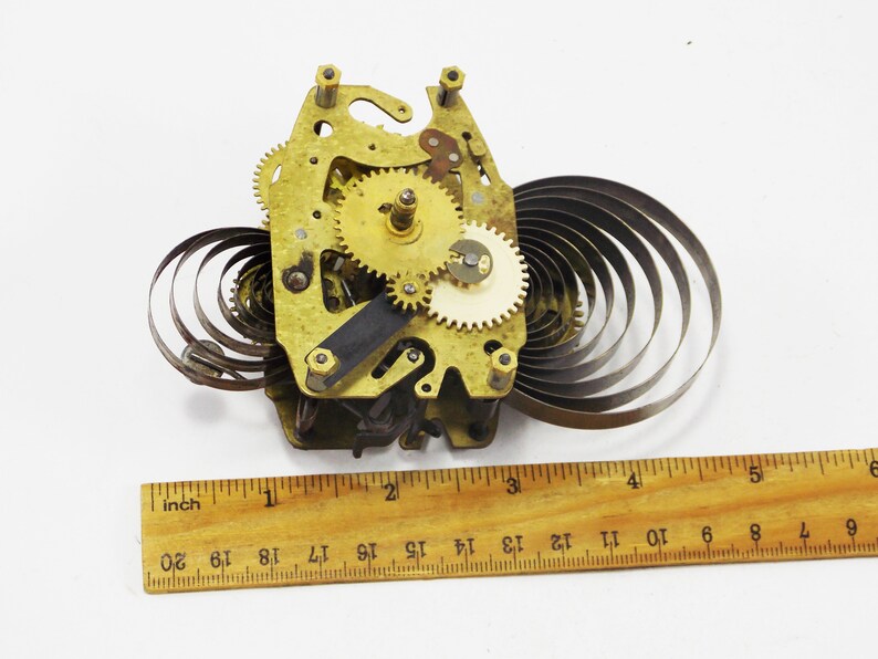 Alarm clock parts mechanism clock repair clock gears brass Etsy