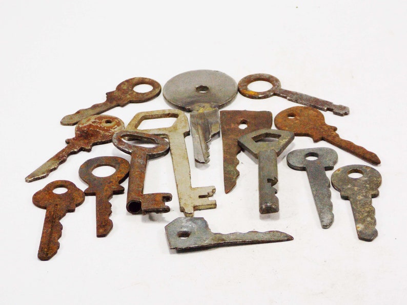 authentic keys large keys skeleton primitive keys classic decorative keys iron metal key steampunk findings door keys rustic farmhouse decor image 7