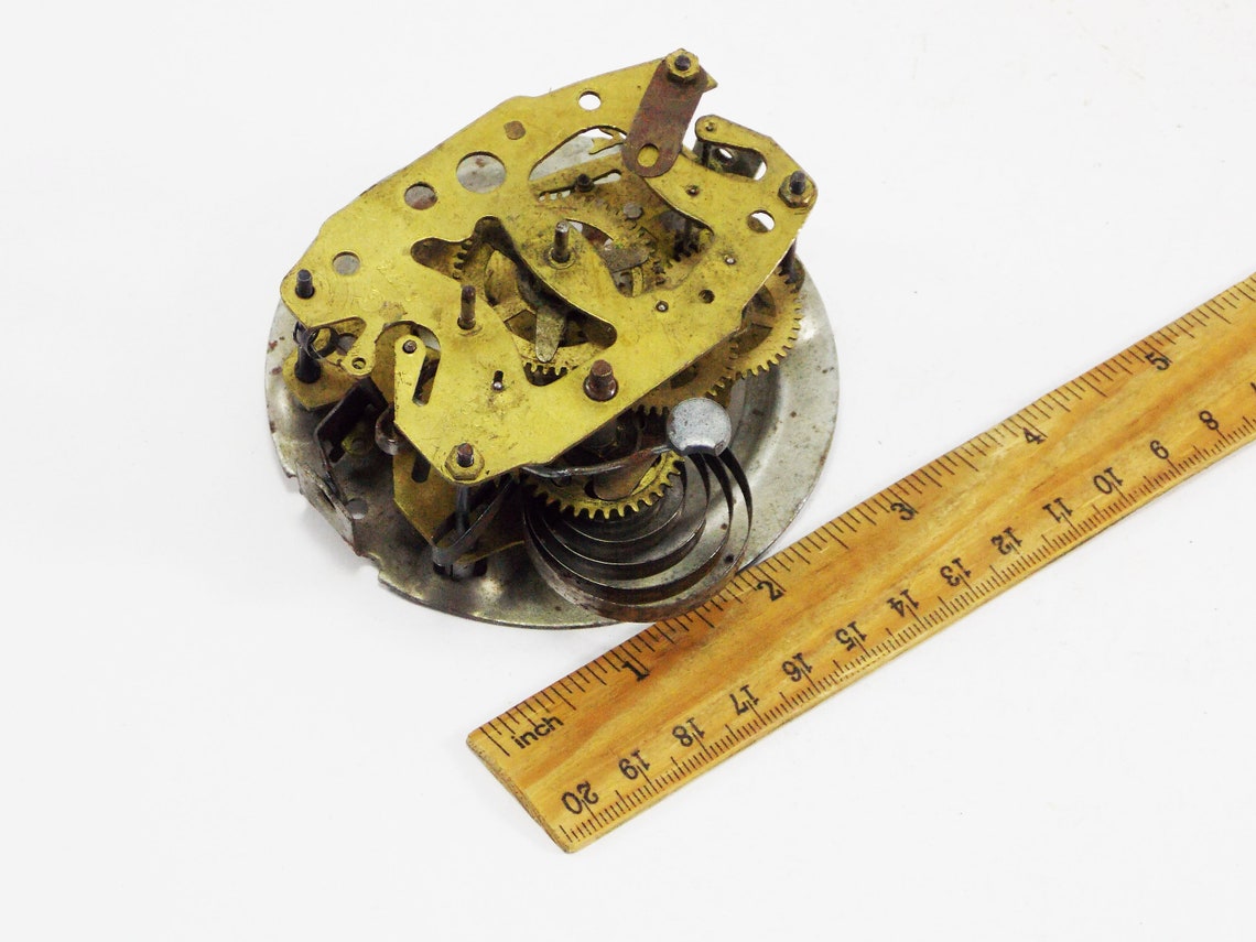 Mechanism clock repair alarm clock parts clock gears brass Etsy