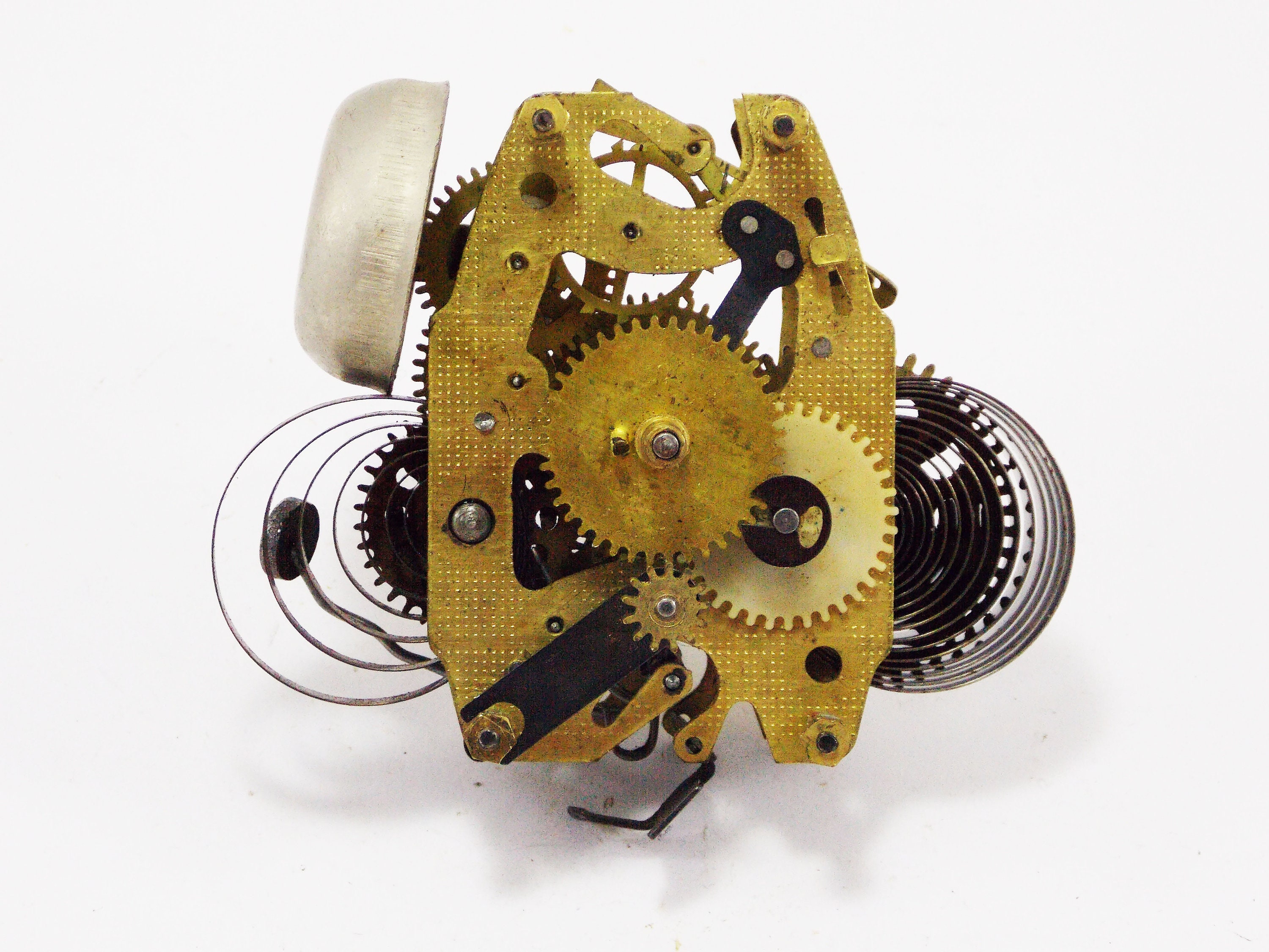 Mechanism clock repair alarm clock gears brass steampunk clock Etsy