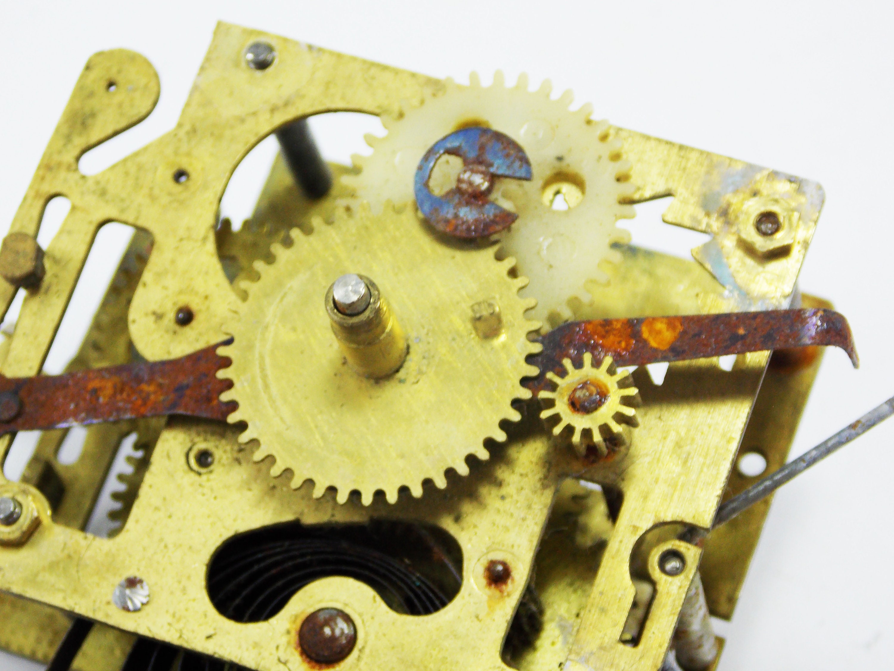 Movement clock parts broken alarm clock mechanism clock repair Etsy
