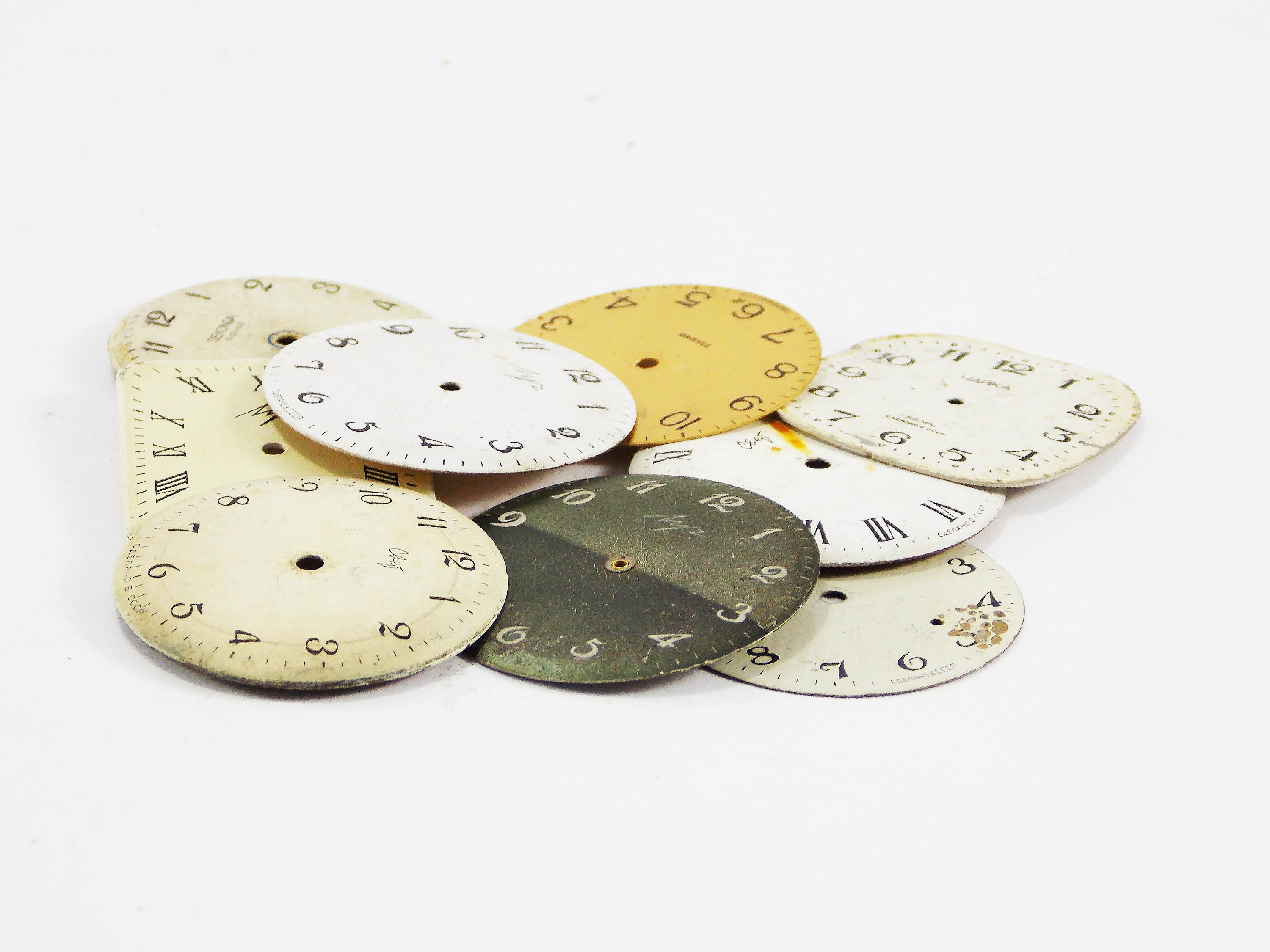 Wrist watch faces round watch dials movement watch repair Etsy