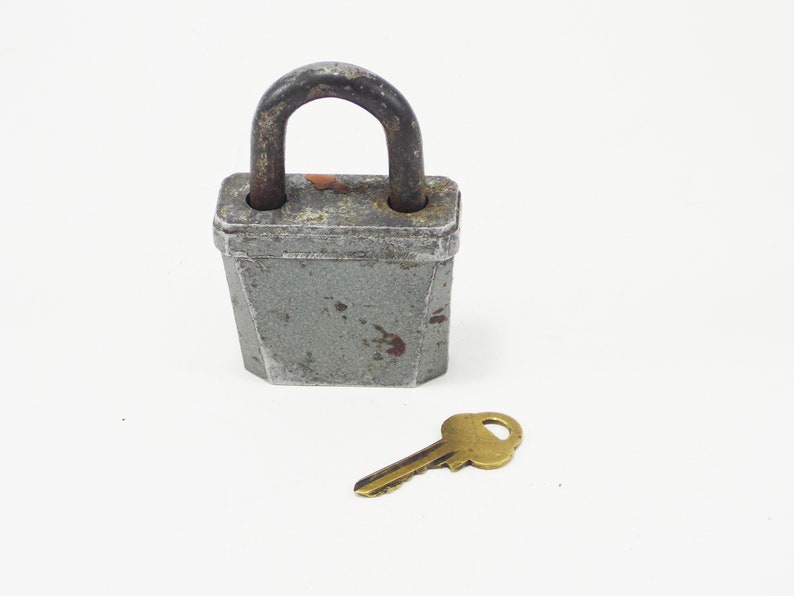padlock and key metal padlock without key love lock collectible padlock brass key wedding lock steampunk decor farmhouse style padlock door