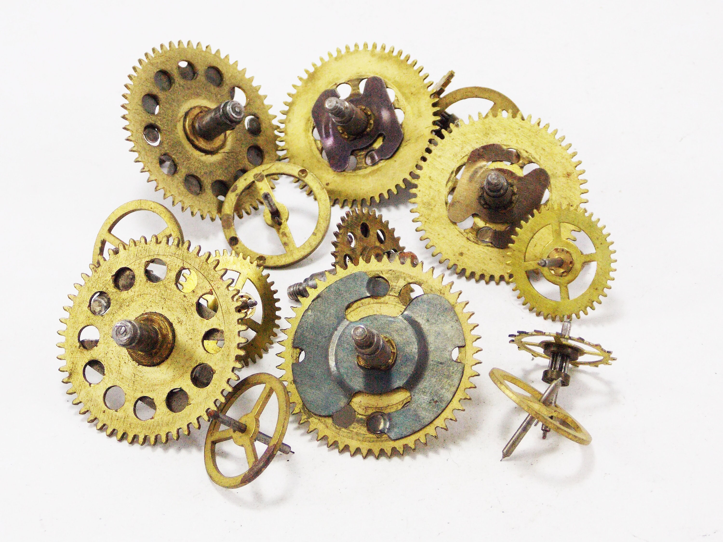 Clock parts clock gears movement clock repair mechanism clock Etsy