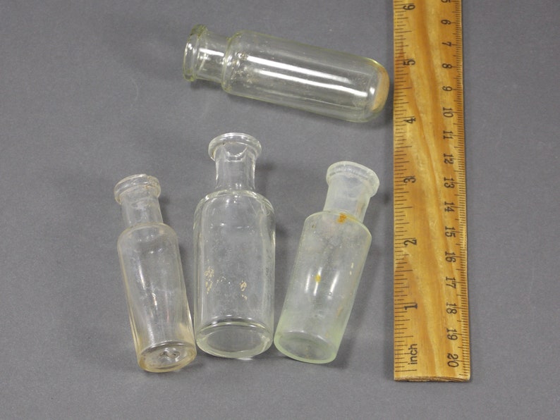 Collectible Bottles Medical Glass Bottles Clear Jars Etsy