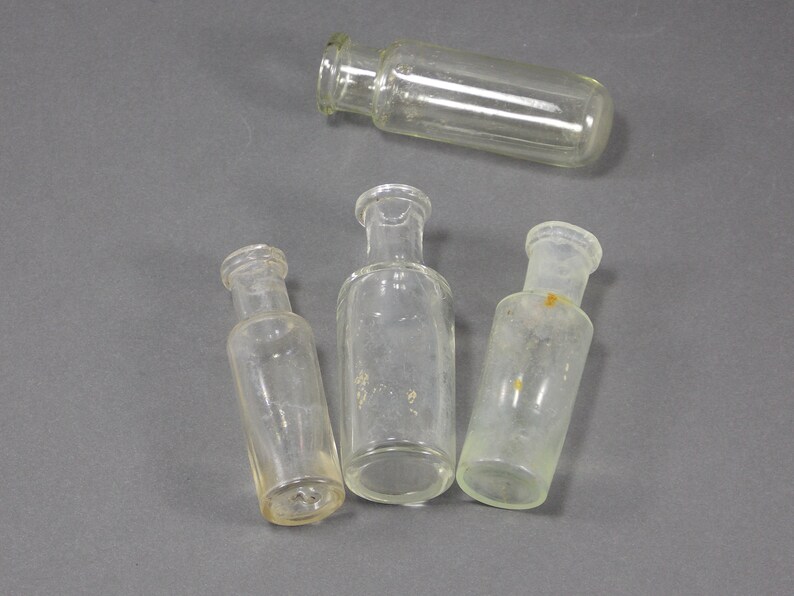 Collectible Bottles Medical Glass Bottles Clear Jars Etsy