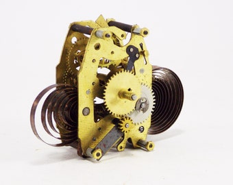 części zegara mosiężnego budzik biżuteria mechaniczna steampunk części komponenty mechanizm naprawy zegara koła zębate zegara części zegara mosiężnego