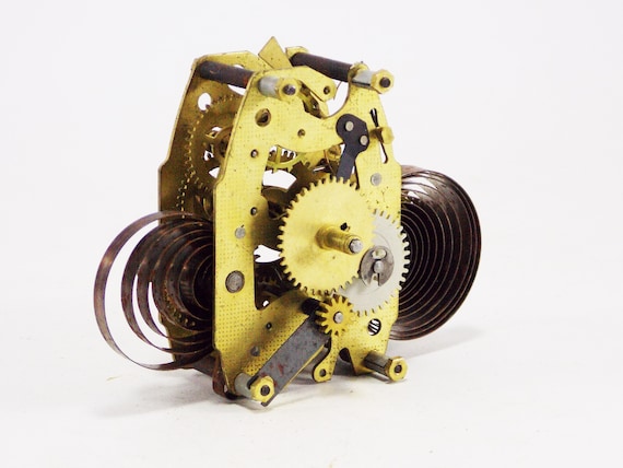 brass clock parts alarm clock mechanical jewelry steampunk parts components clock repair mechanism clock gears brass clockwork watch parts
